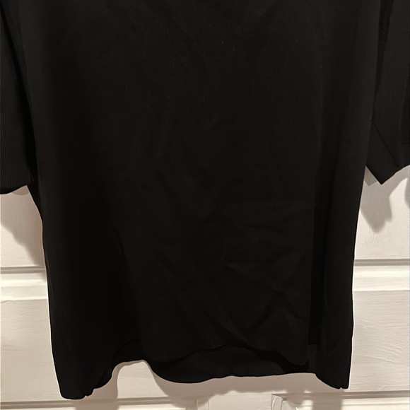 Vintage designer Dana Buchman top, black, sz XL, beautiful! 😻 ✨👚🍾 - Picture 5 of 6